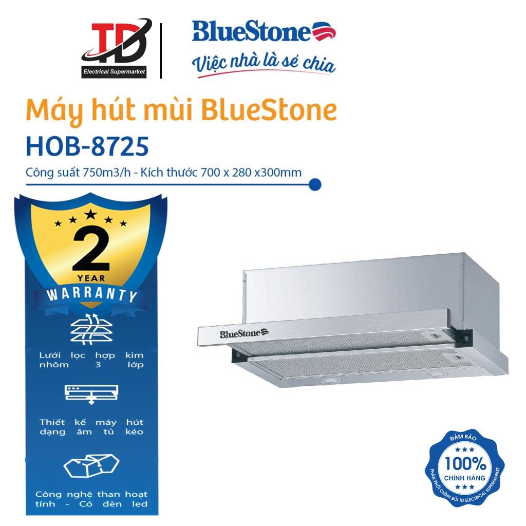 Máy hút mùi âm tủ BlueStone HOB-8725 Công suất hút 750 m³/h - Hàng Chính Hãng