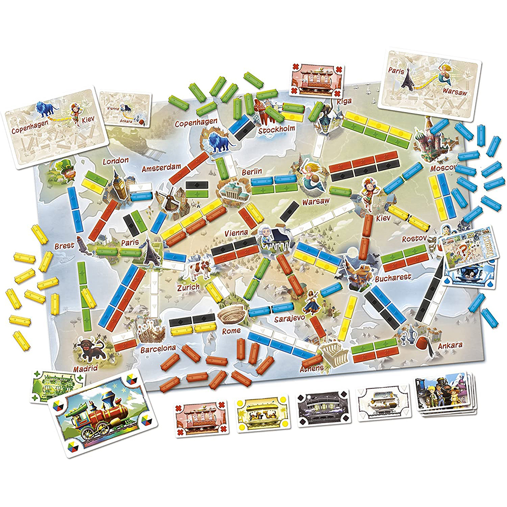 Bộ Board Game Ticket To Ride Phiên Bản First Journey Europe Edition