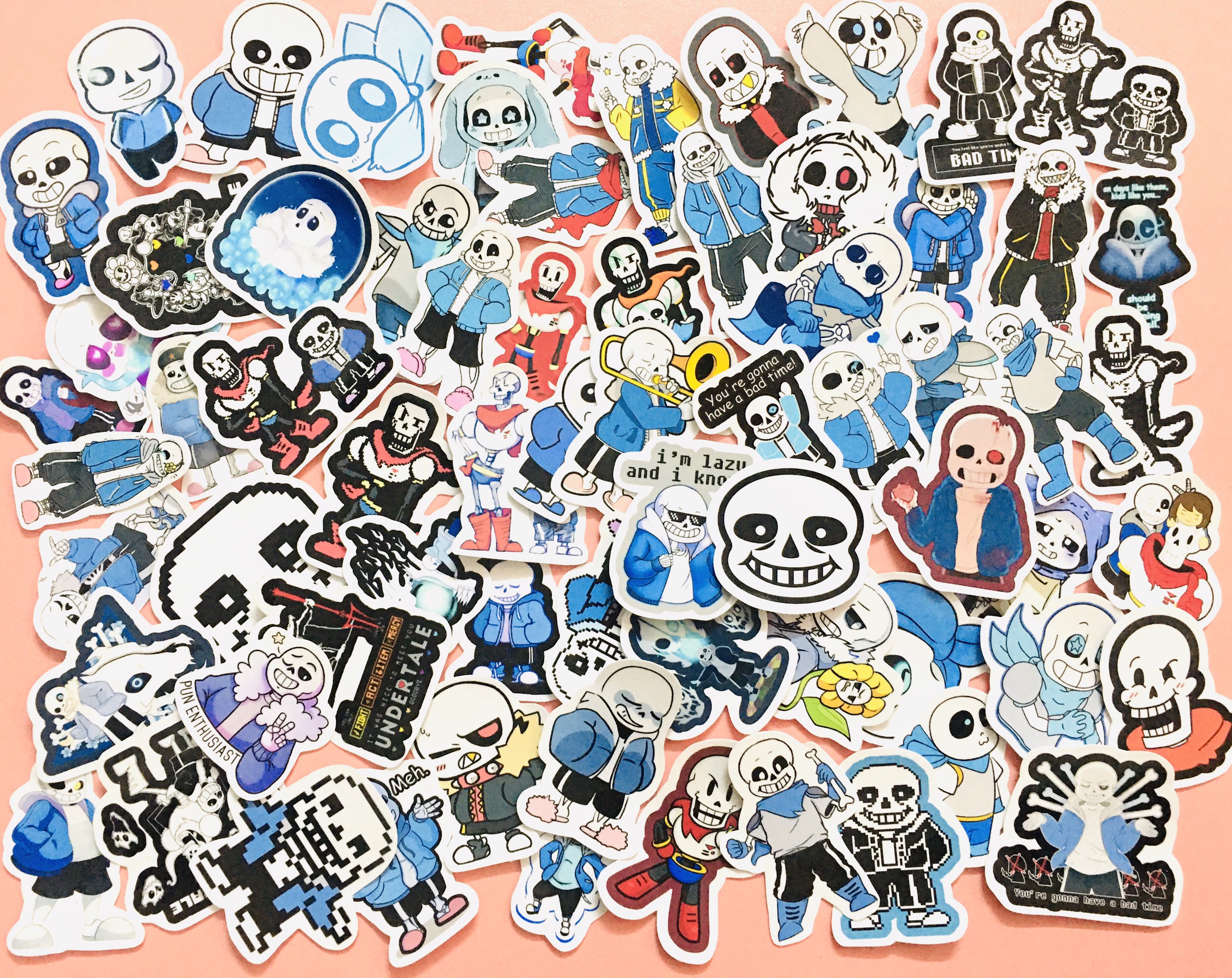 Set 60 Sticker Sans Undertale