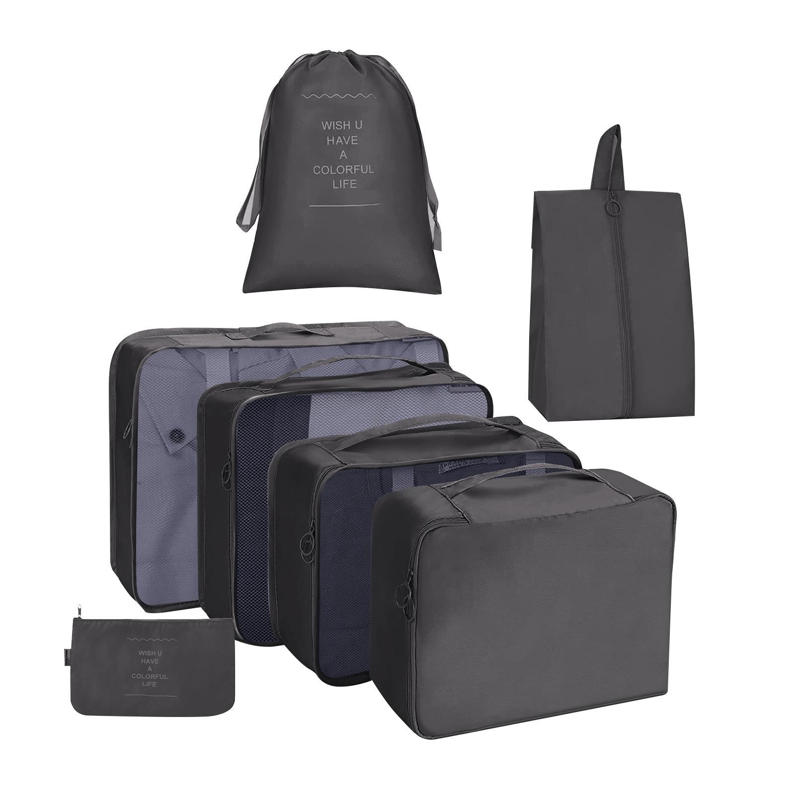 7x Waterproof Nylon Travel Organizer Bags Clothes Storage Bags Lightweight