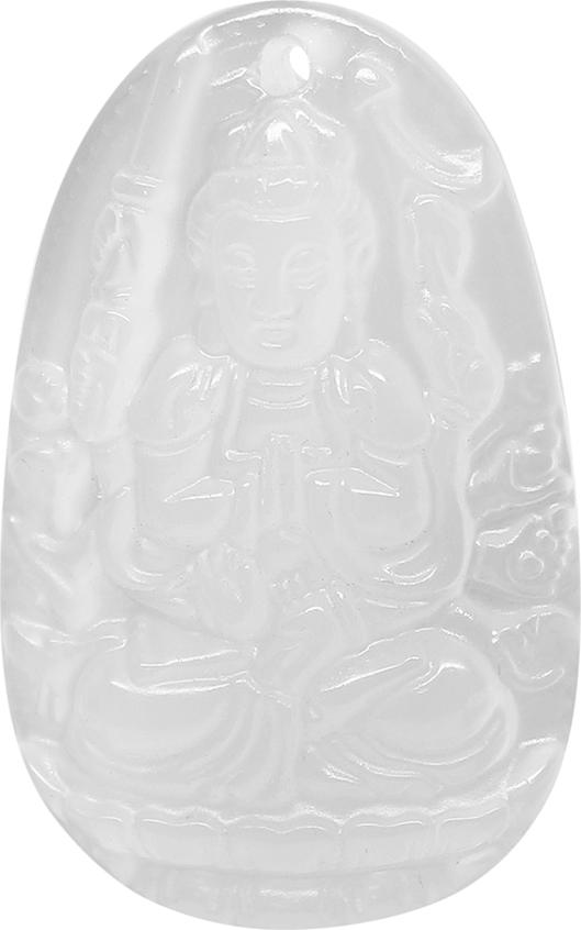 Mặt Dây Chuyền Phật Thiên Thủ Thiên Nhãn Đá Mã Não Trắng Ngọc Quý Gemstones TTTNMNT