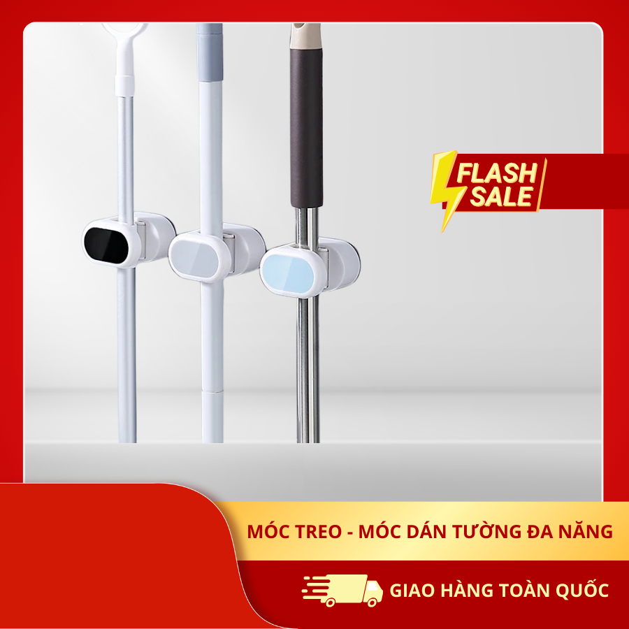Móc Treo - Móc Dán Tường Đa Năng - Móc Treo Nhà Tắm, Nhà Bếp, Nhà Vệ Sinh - Giao Màu Ngẫu Nhiên - Hàng Chính Hãng
