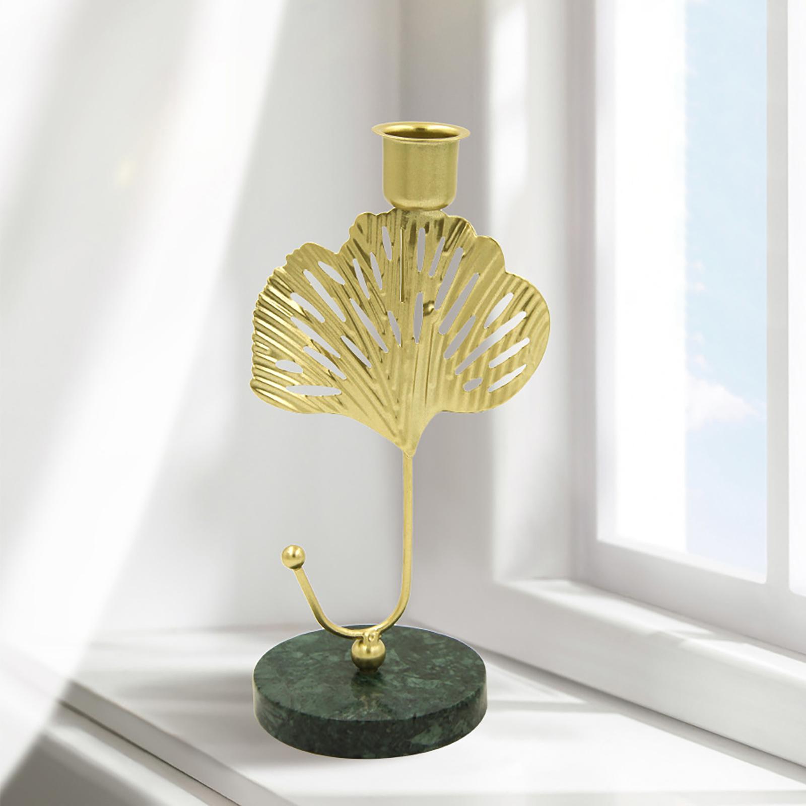 Leaves Decorative Taper Candles Holders Prayer Candles Party Candlestick