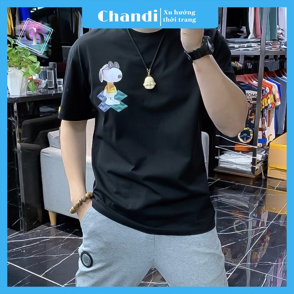 Áo Thun Nam Ngắn Tay Thun Thể Thao Mát Mịn Thương Hiệu Chandi, Thấm Hút Mồ Hôi Mẫu Mới NH25