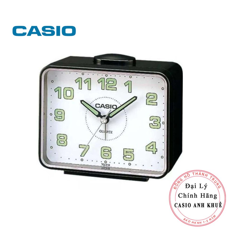 Đồng Hồ Để Bàn Casio TQ-218-1BDF Báo Thức ( 9×10.7×6 cm )