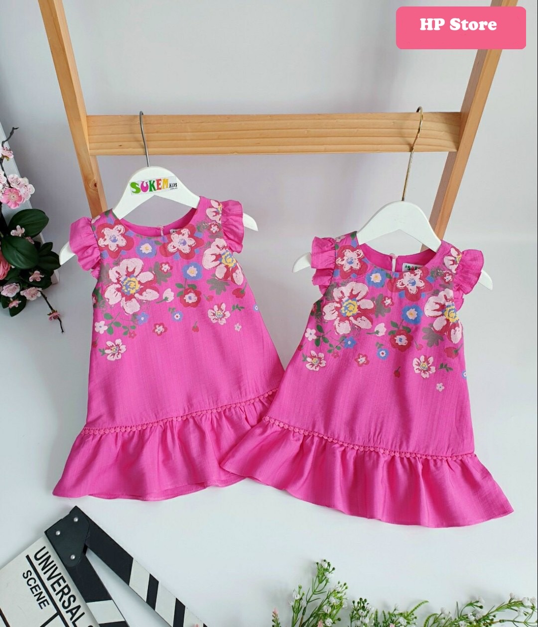 Đầm Váy Bé Gái Size 5-21Kg, 3 Tháng Đến 5,5 Tuổi, Hoa Hồng Cánh Tiên, Tiểu Thư SUKEM