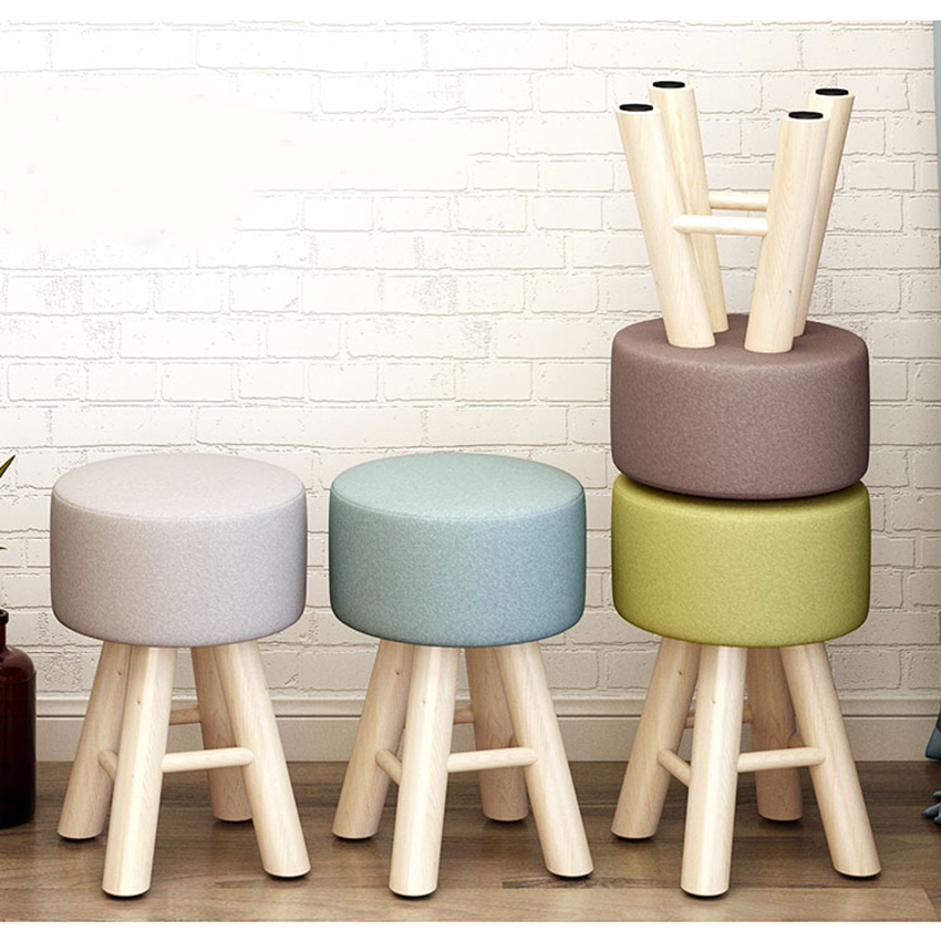 Ghế trang điểm , ghế đôn kích thước 28*28*42 cm (Giao màu ngẫu nhiên)