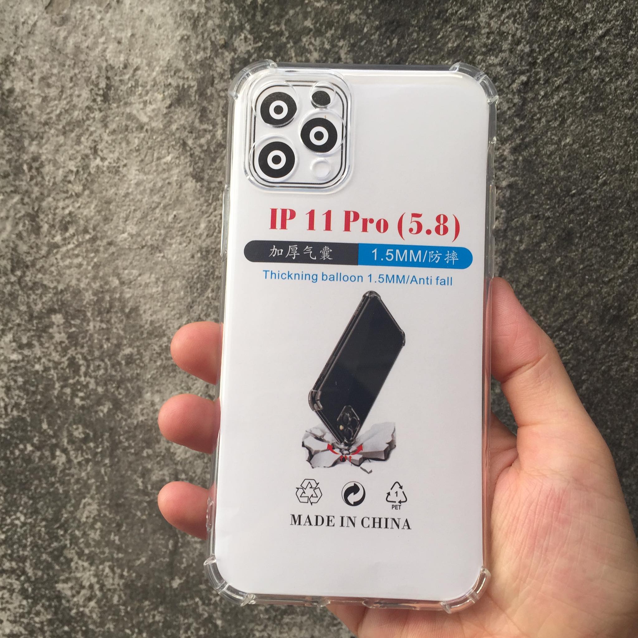 Ốp lưng silicon cho iPhone 11 Pro - chống sốc gờ cao 4 góc trong suốt