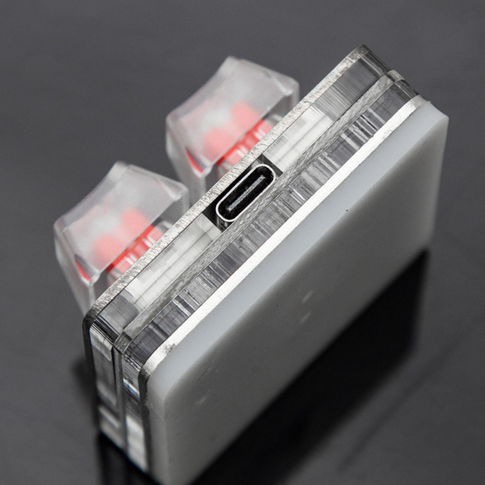 USB Wired 2 Key Keypad Windows Android Laptop Blue Switch