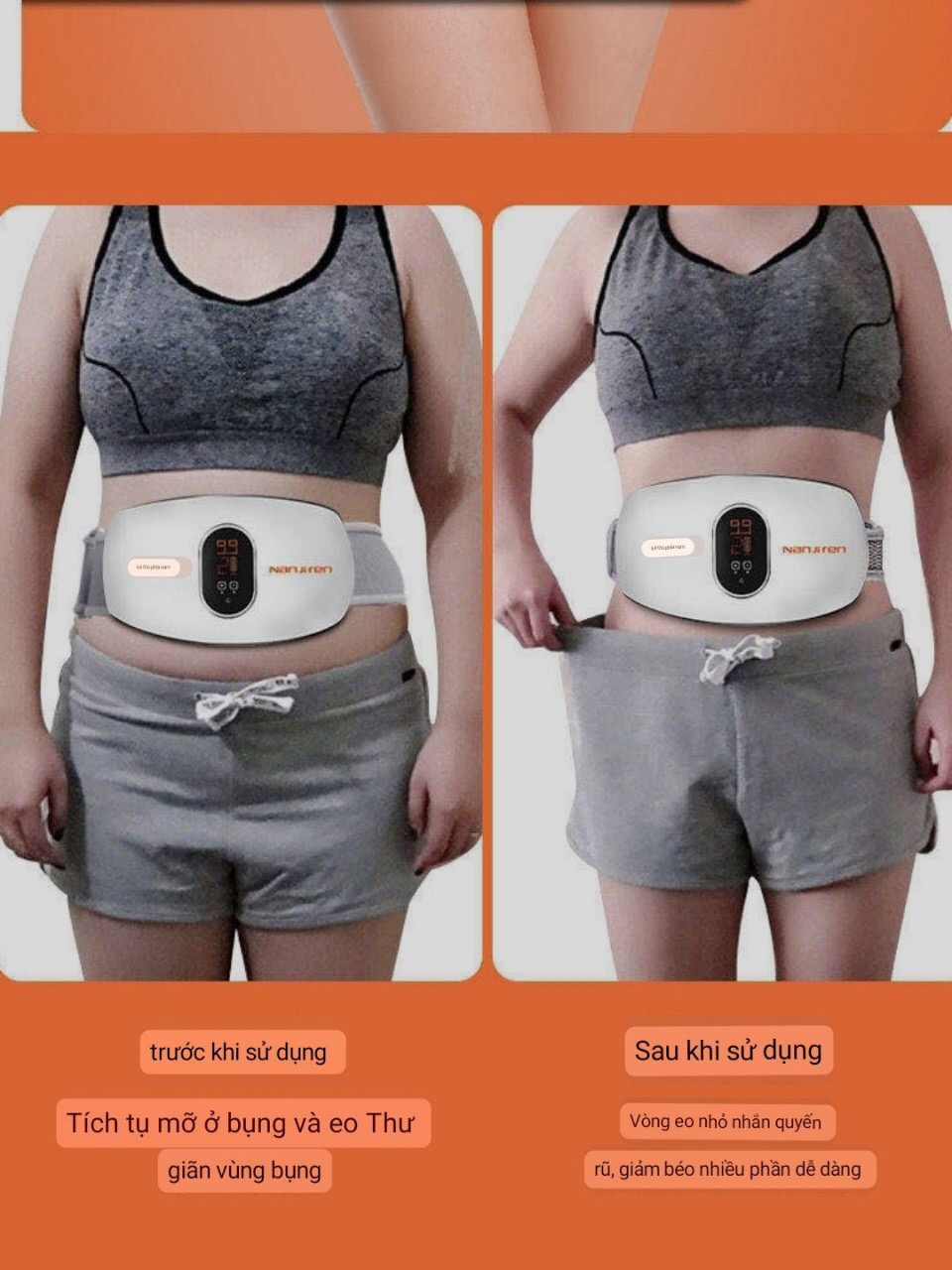 Đai đeo giảm mỡ bụng- đốt cháy mỡ thừa
