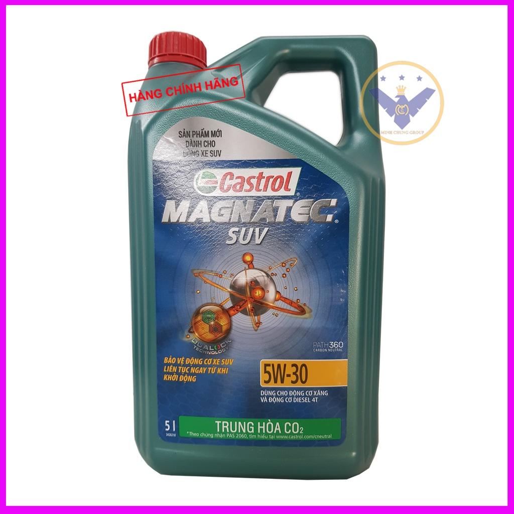 Dầu nhớt Castrol Magnatec SUV 5w30 can 5L - Dầu tổng hợp toàn phần