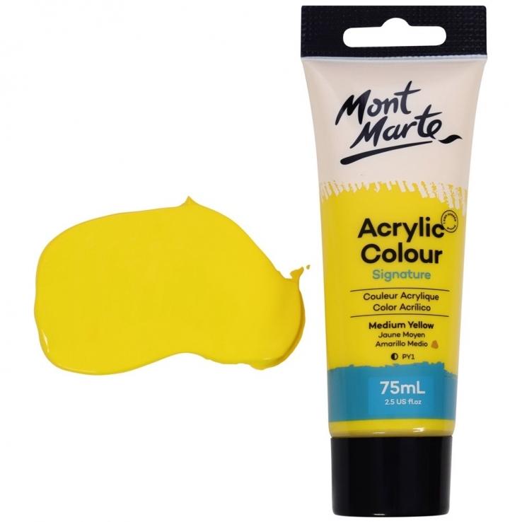 Màu Acrylic Mont Marte 75 ML MSCH7504 - Màu Medium Yellow