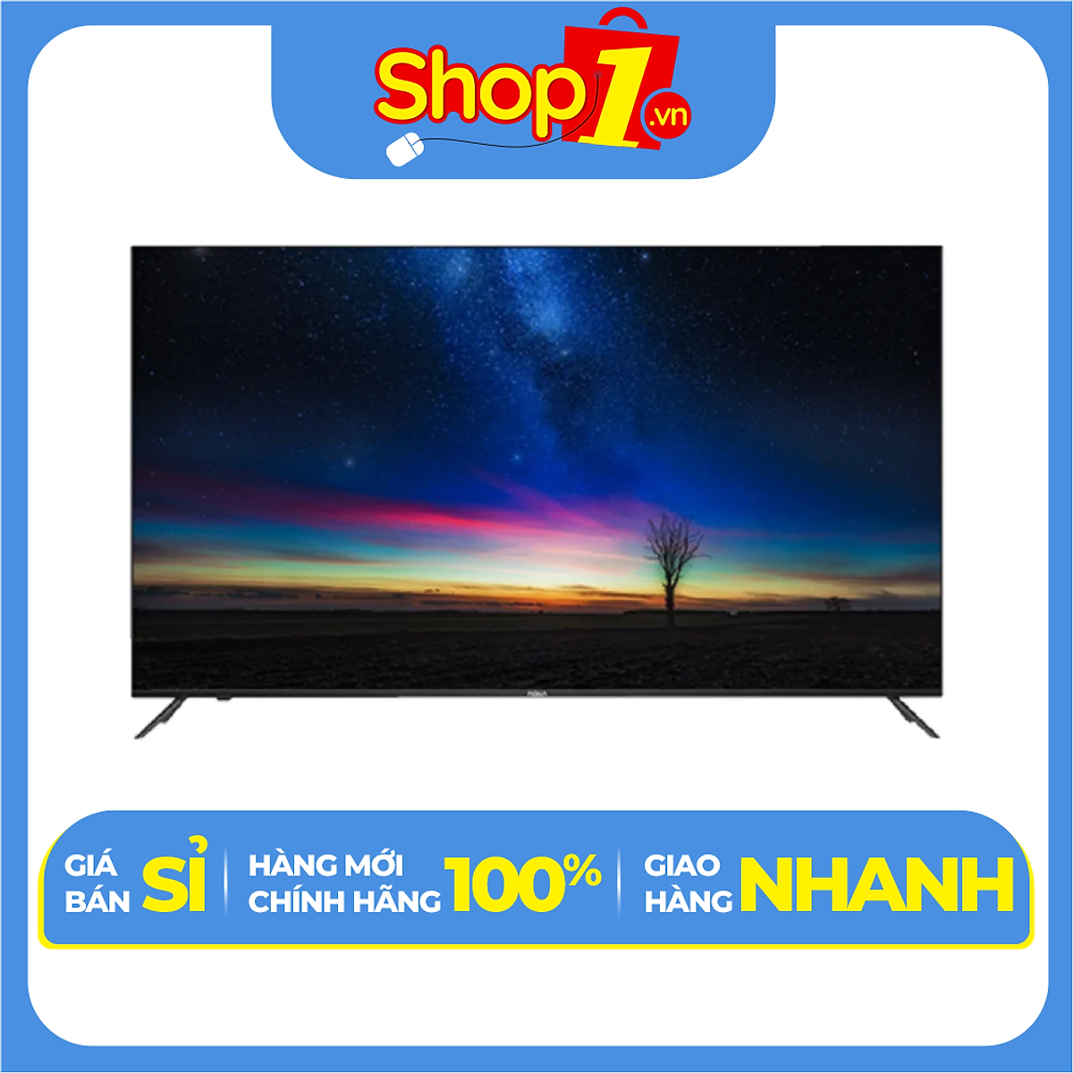 Android Tivi Aqua 4K 55 inch LE55AQT6600UG - Hàng Chính Hãng - Chỉ Giao Hà Nội