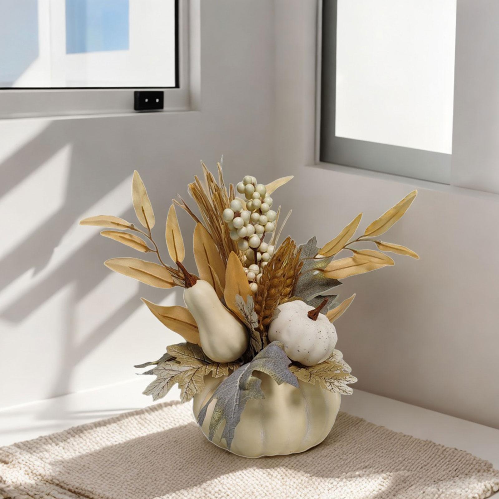 Artificial Halloween Pumpkin Decor Ornament for Bedroom Thanksgiving Wedding