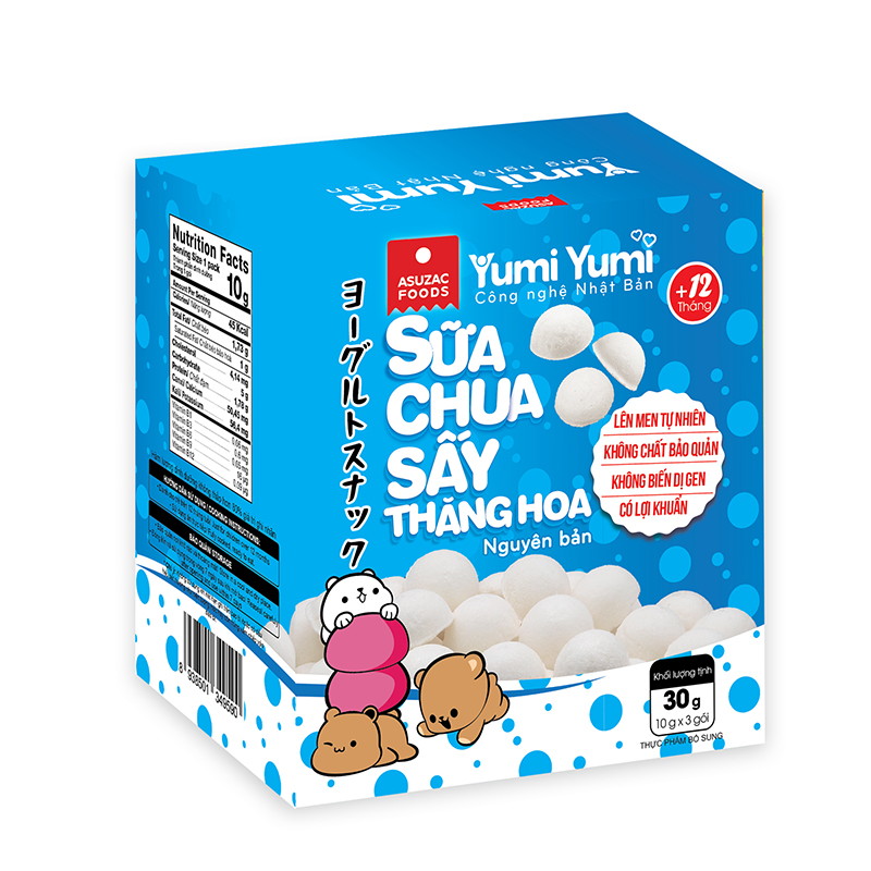 Sữa chua sấy thăng hoa Yumi Yumi hộp 30g (10 g x 3 gói)