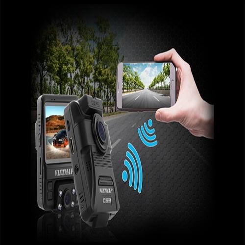 Camera Hành Trình Ô Tô Xe Hơi VIETMAP C63 - Ghi Hình Cùng Lúc Trước Sau Và Trong Xe, BH 12 Tháng