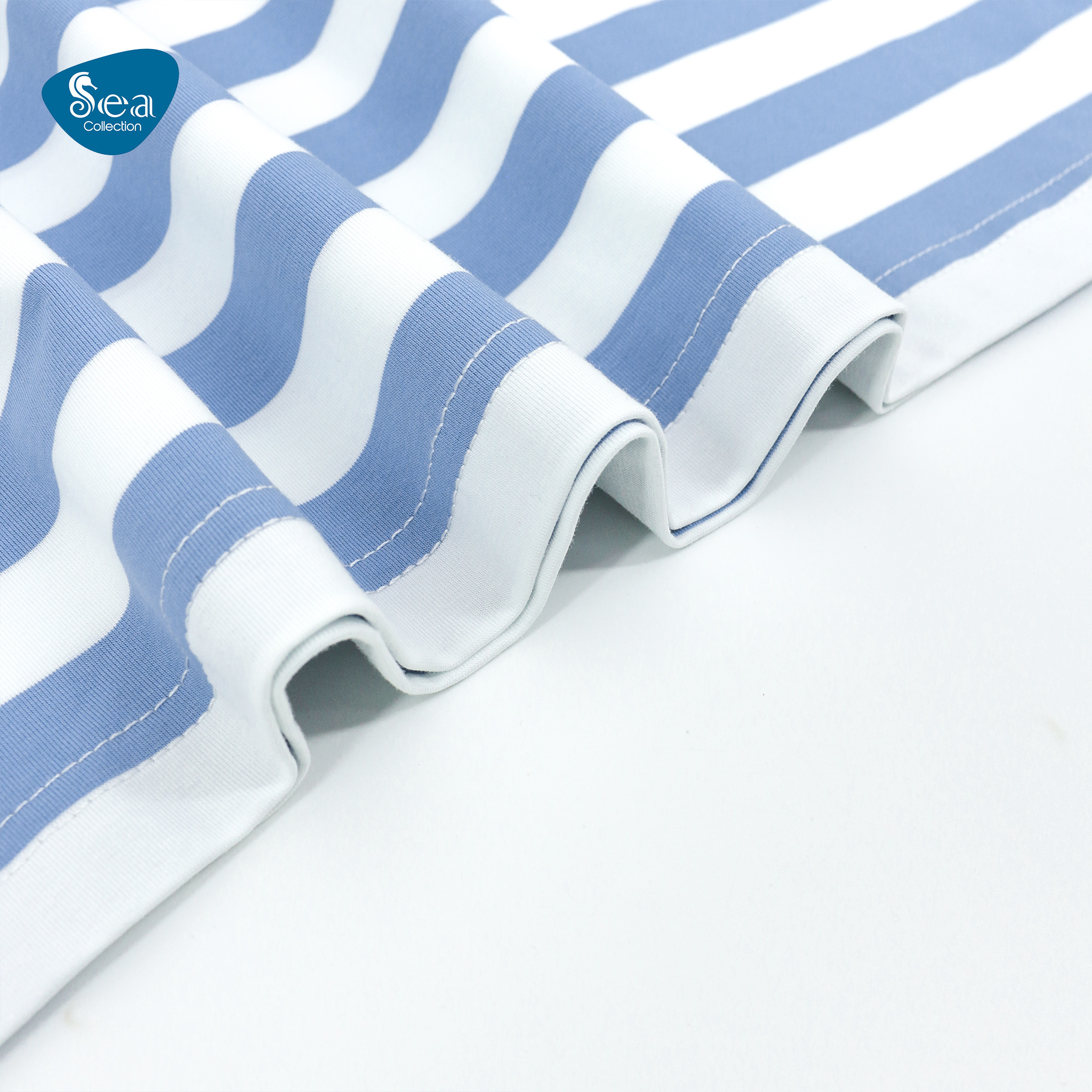 Áo thun polo nam Sea Collection sọc thêu Nón 9021