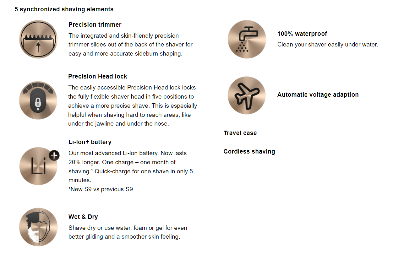 Máy cạo râu B_raun Series 9 9376cc Wet & Dry | Made in Germany