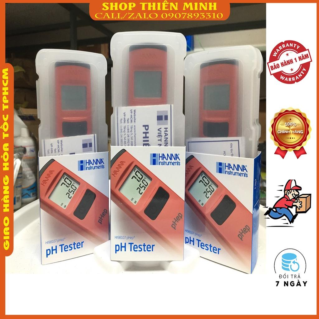 Bút Đo pH và Nhiệt Độ Trong Nước Với Độ Phân Giải 0.1pH HI98107 Hanna