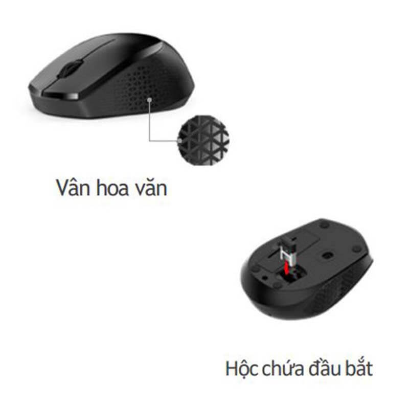 Hình ảnh Chuột Không Dây Chống Ồn Genius NX-8000S - Hàng Chính Hãng 