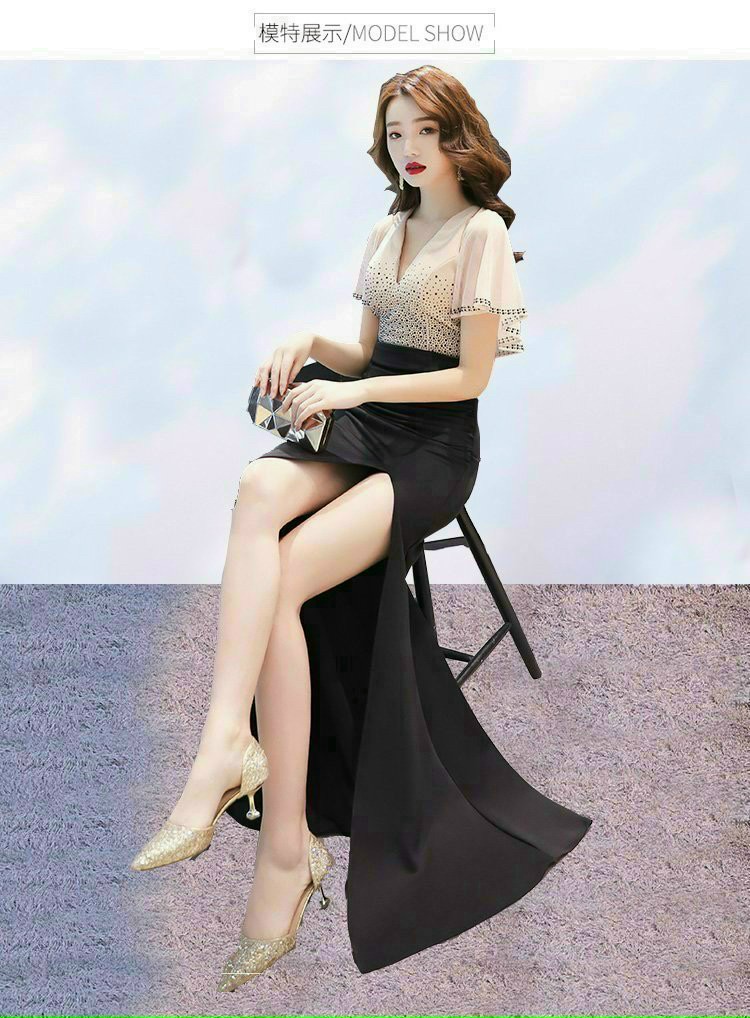 ĐẦM DẠ HỘI ĐÍNH ĐÁ CAO CẤP