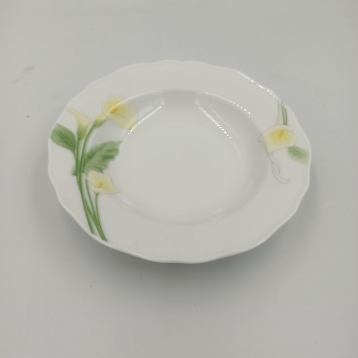 Đĩa Sứ Hoa Vàng Hàng Nhập Khẩu Cao Cấp