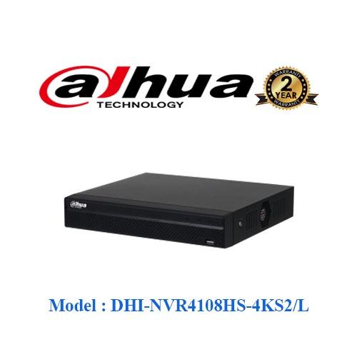 Đầu ghi hình camera IP 8 kênh DAHUA DHI-NVR4108HS-4KS2/L 8MP 4K Audio - hàng chính Hãng