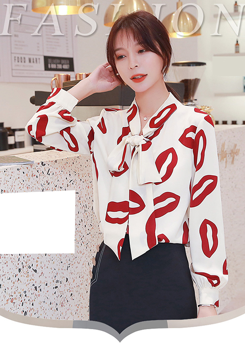 Áo Sơ Mi Nữ Thắt Nơ Cổ Thanh Lịch