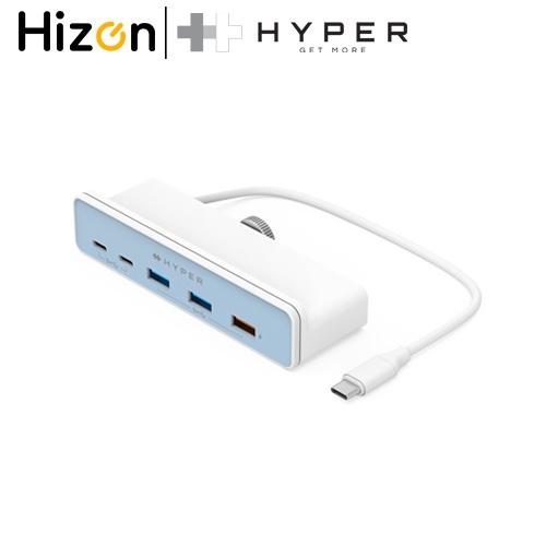 Cổng Chuyển Chuyên Dụng iMac 24″ Hyperdive 5-IN-1 USB-C HUB HD34A6 (Kèm 7 Miếng Dán Theo Màu iMac 24″) Hàng Chính Hãng