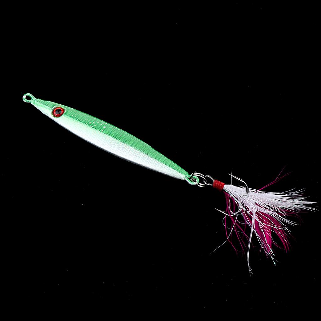 Metal Fishing Lure Bait 8cm 21g Lead Fish Baits Metal Jigging Lure Color A
