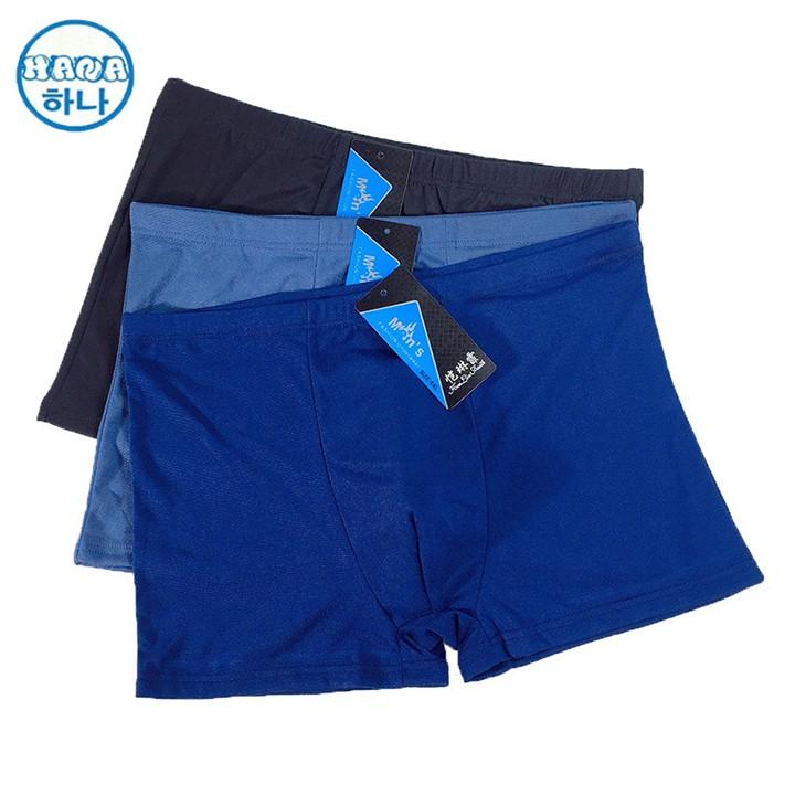 Quần lót nam boxer đùi lụa sữa cao cấp BIG SIZE SIZE LỚN quan lot nam quần sip nam 65 đến 120 kg