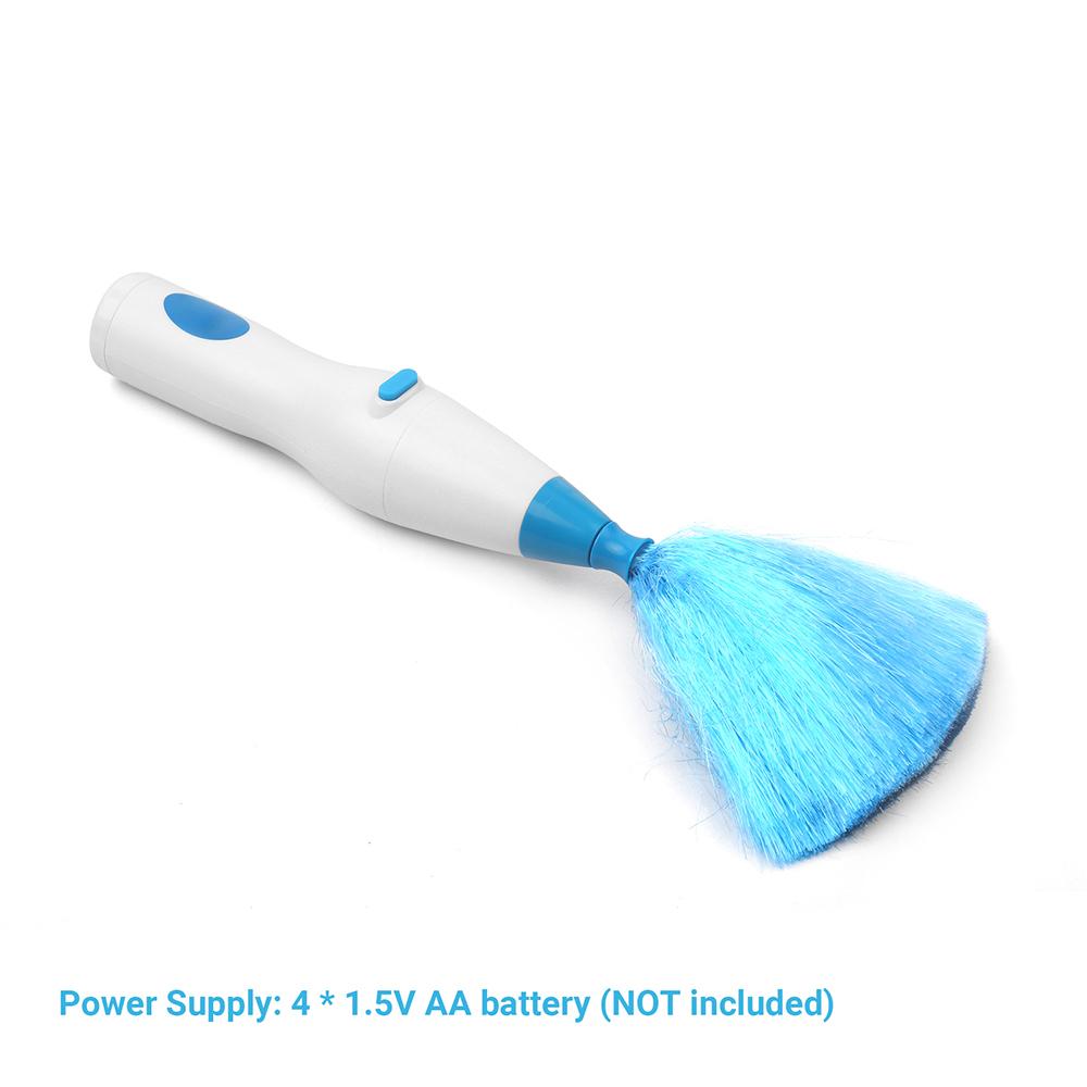 Handheld Battery Operated Electric Spin Duster Feather Duster Retractable Microfiber Cleaning Brush Hand Dust Duster