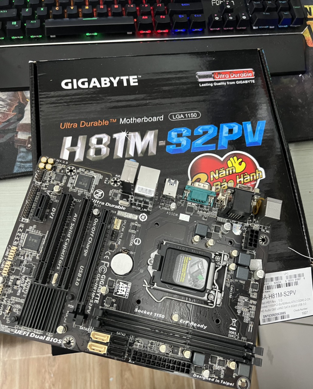 Bo Mạch Chủ Gigabyte H81M-S2PV - Hàng Chính Hãng