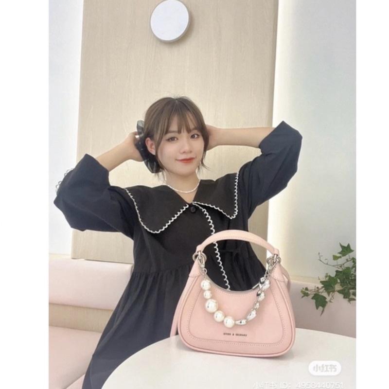 Túi Ngọc Hộp Nơ Hồng Zize 20cm xách tay sang chảnh hàng chuẩn loại 1