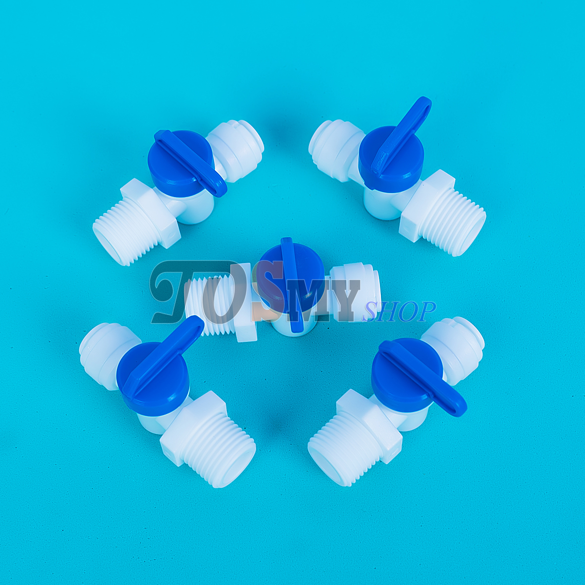Van khóa ren ngoài 21 (1/2) ra dây 10mm (3/8) hoặc 6mm (1/4)- linh kiện máy lọc nước, phun sương, lắp dàn tưới cây, bể thủy sinh, cá cảnh, bán cạn (Hàng chính hãng)