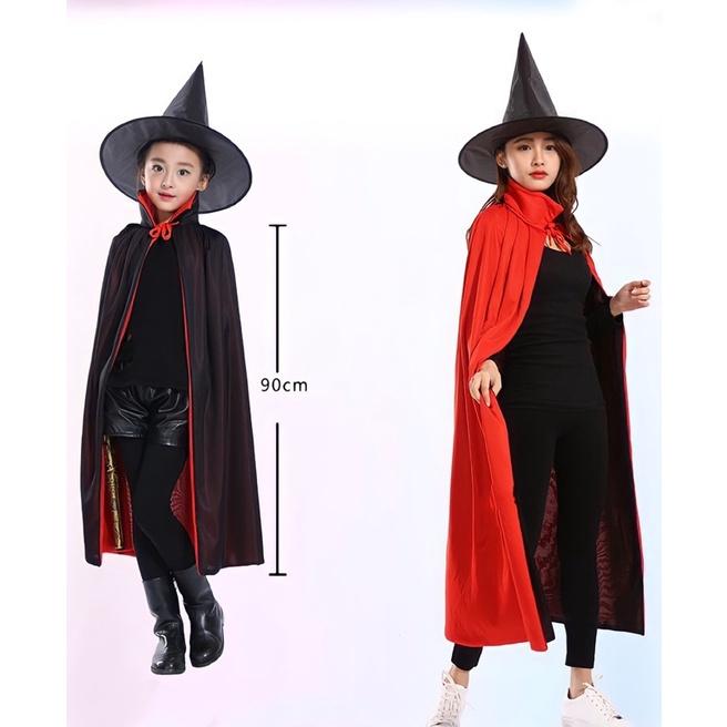 Set Bộ Áo Choàng Và Mũ Ảo Thuật Phù Thuỷ HALLOWEEN