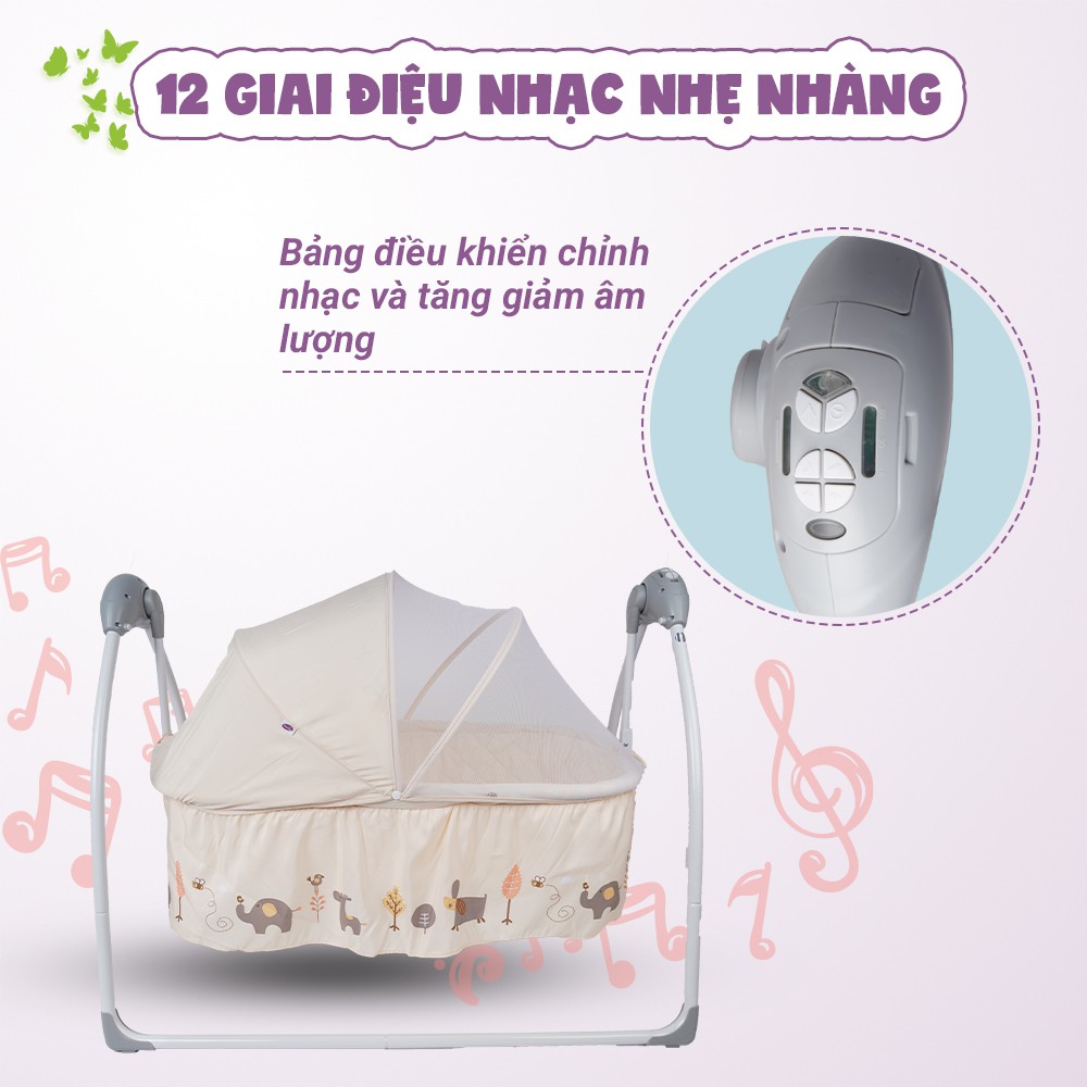 Nôi tự động cao cấp cho bé SG239