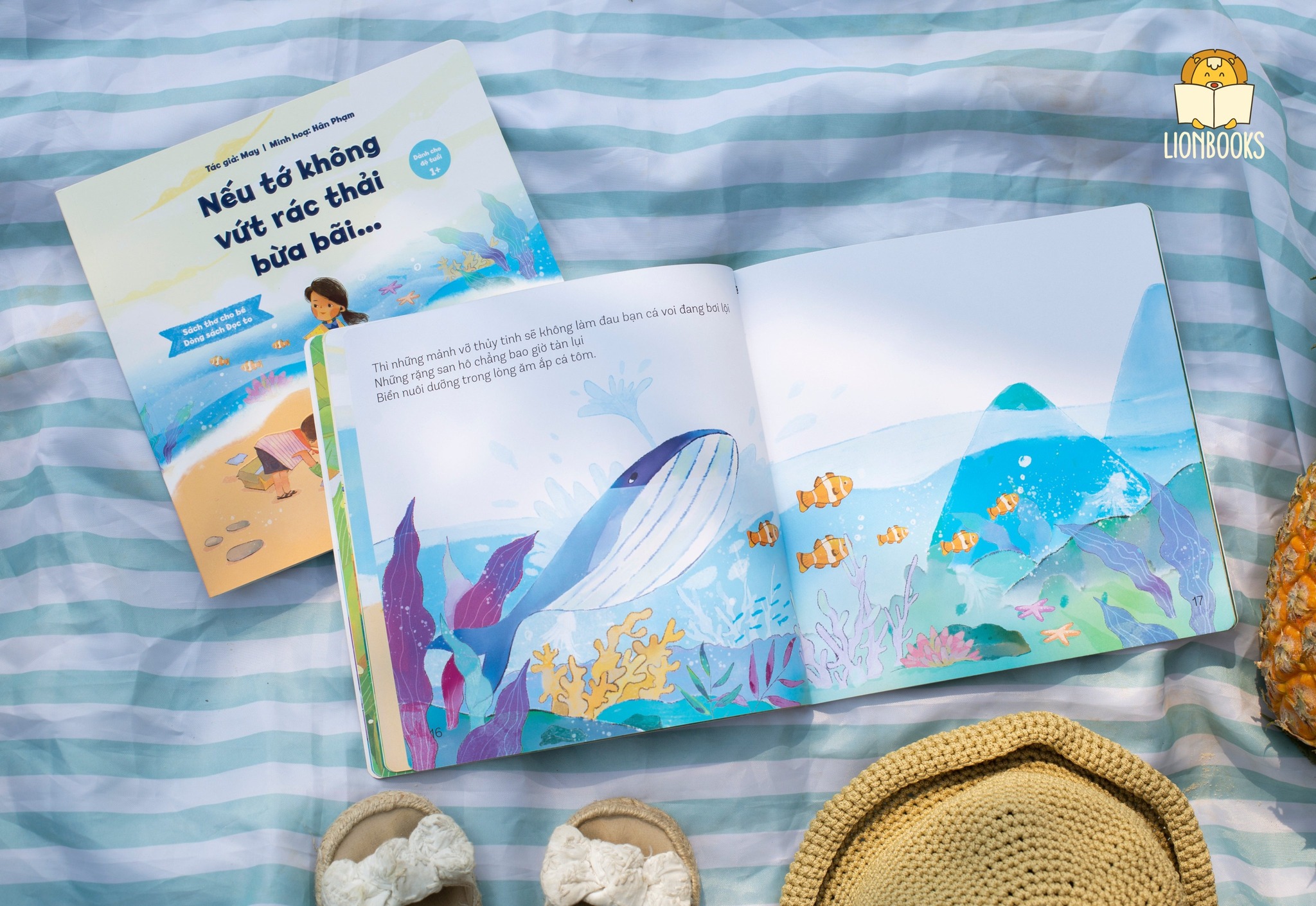 Sách Thơ - Nếu tớ không vứt rác thải bừa bãi cho bé 0-6 tuổi - LionBooks