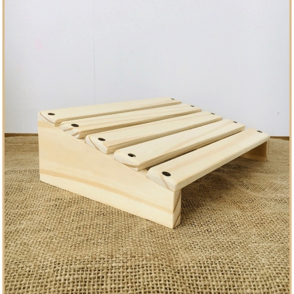 Ghế gỗ kê chân văn phòng  bàn học tập làm việc  gỗ thông tự nhiên mang đến sự thoải mái nhất đôi chân dùng cho trẻ em