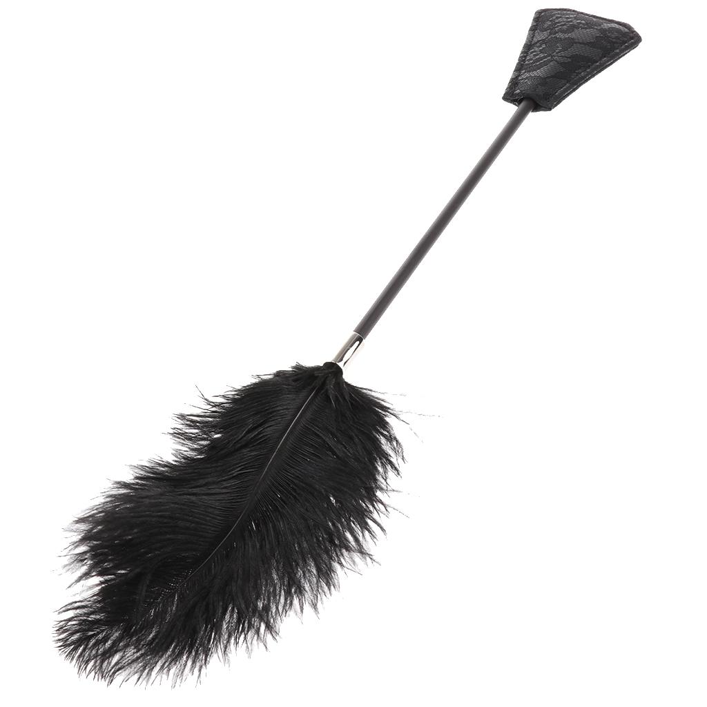 Faux Feather    Adults Toy Satin Eye  Blindfold Kit