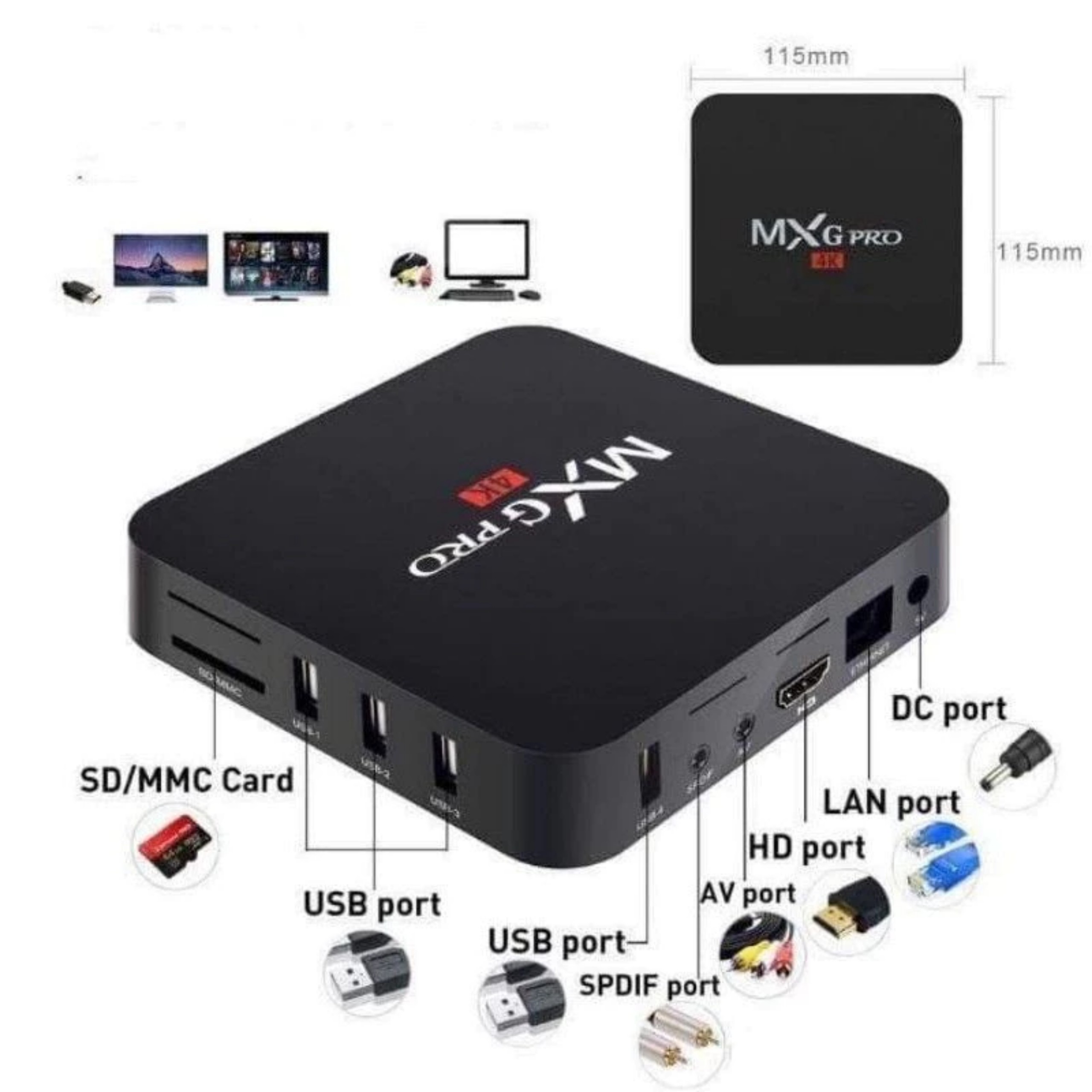 Box MXQ PRO 4K bản 8G+128GB Tiếng Việt Wifi 5G, Android 11.1, xem truyền 108 kênh truyền hình miễn phí, sôi động cùng Euro, Hàng nhập khẩu