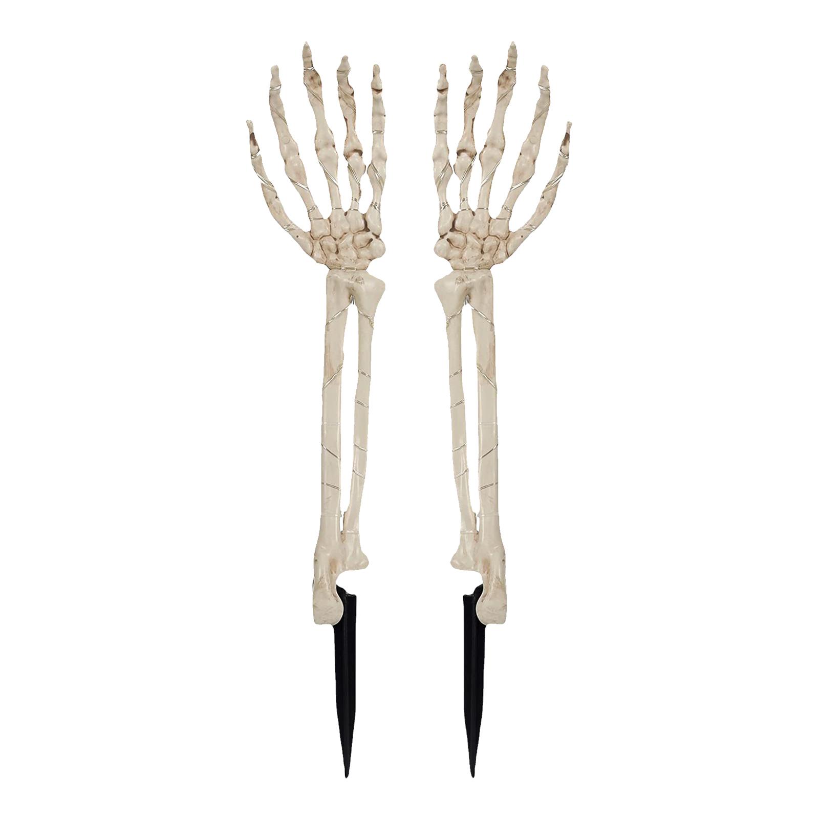Mô Hình Tay Bộ Xương Có Đèn Phát Sáng Trang Trí Halloween