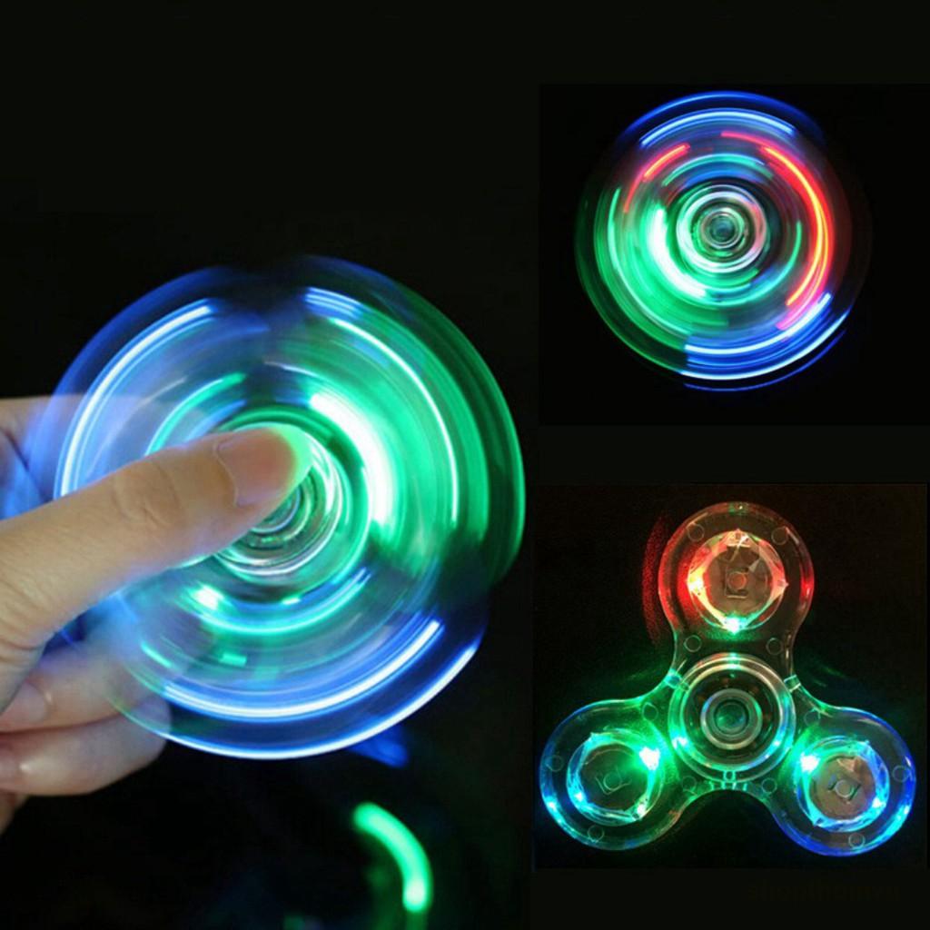 Con Quay Đồ Chơi Fidget Spinner Edc Adhd Với Đèn Led Giúp Giảm Stress