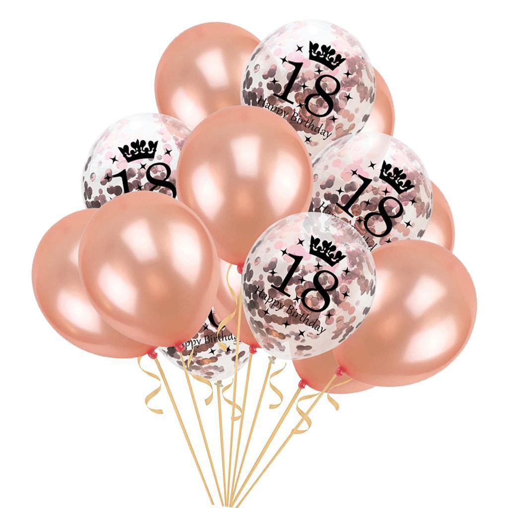 Happy Birthday Digital Confetti Latex Balloon Birthday Decor