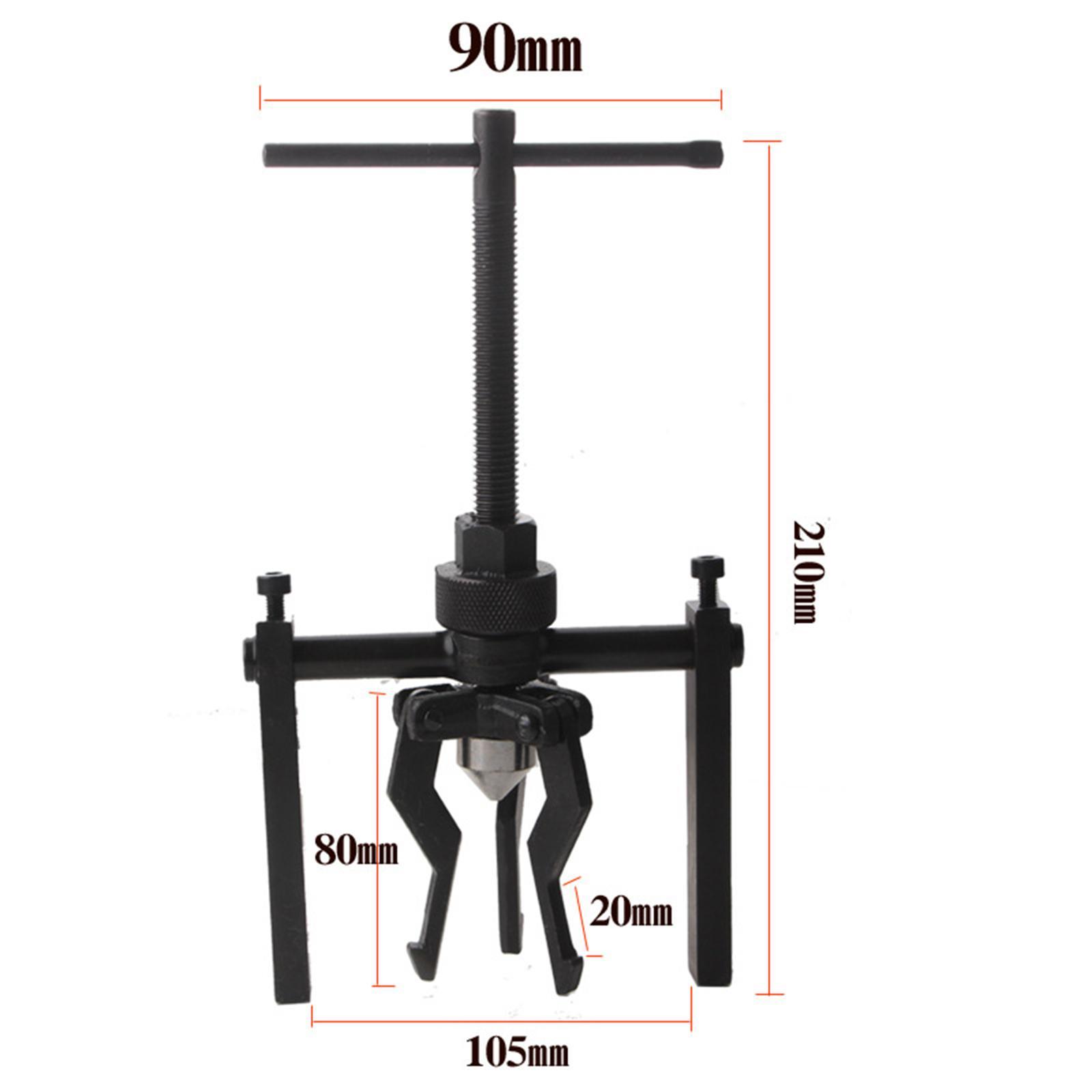 3 Jaw Gear Puller Gear Inner Bearing Puller Set Auto Bushing Gear Extractor