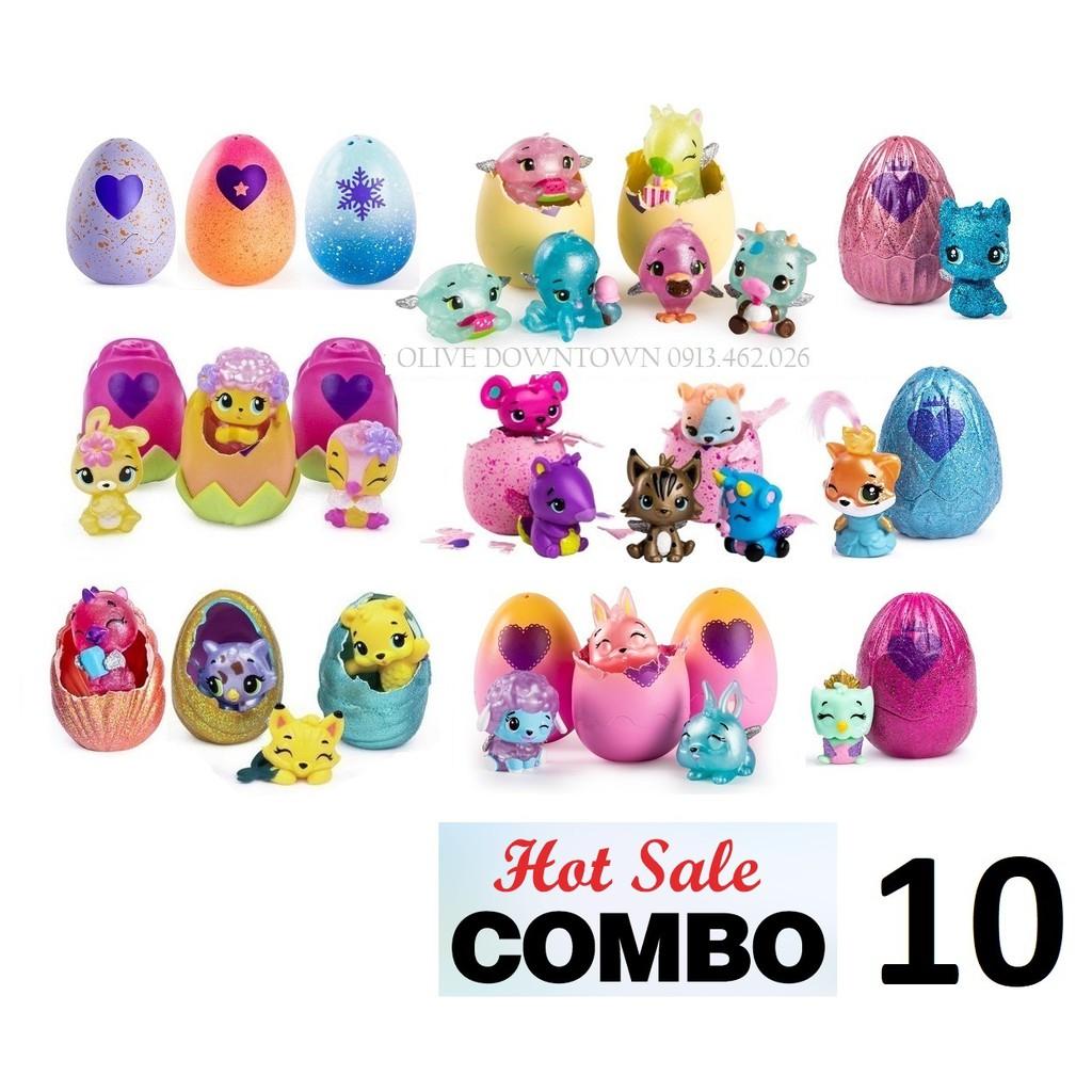 HOT COMBO 10 trứng mới Hatchimals - NHIỀU MÙA NGẪU NHIÊN KHÁC NHAU