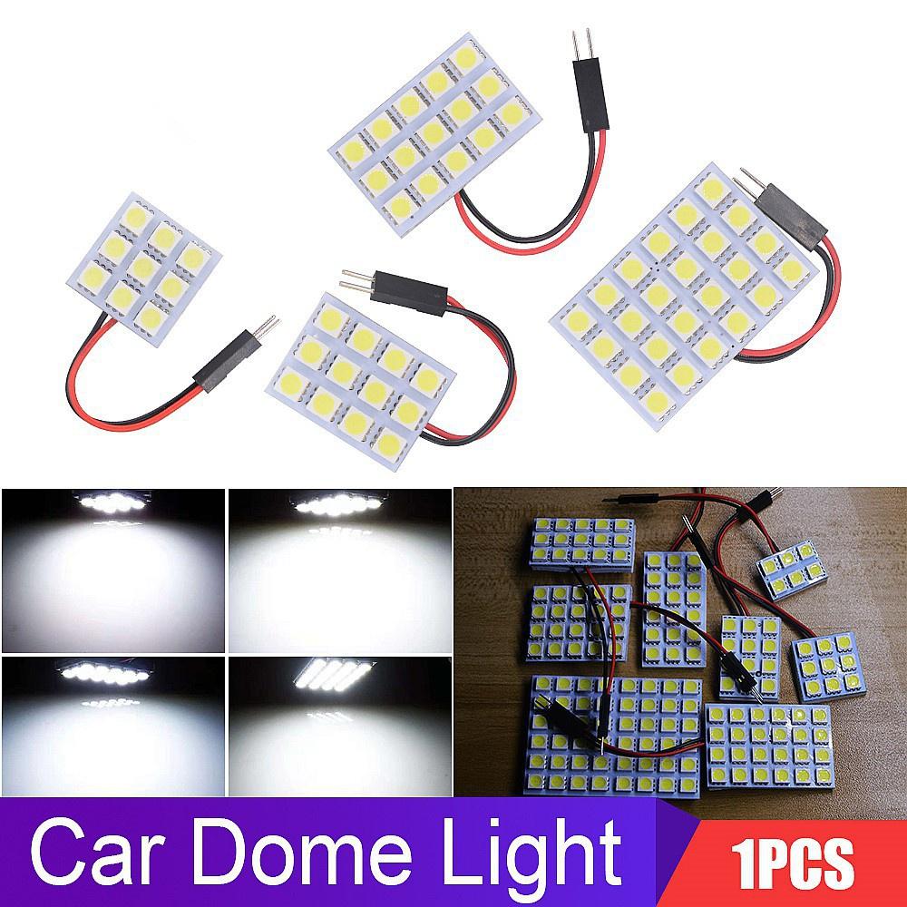 1 Bóng Đèn LED T10 5050 6 9 12 15 24 36 48 LED SMD Gắn Trần Xe Hơi