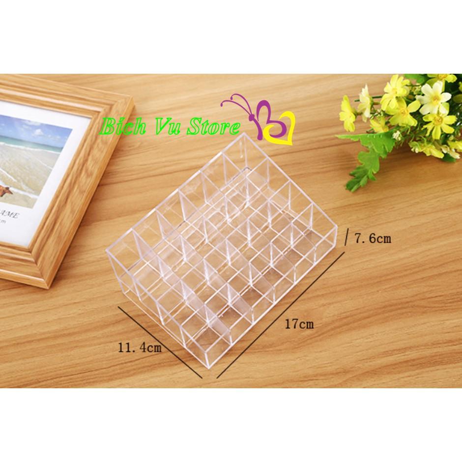 Khay kệ mica đựng đá 24 ngăn