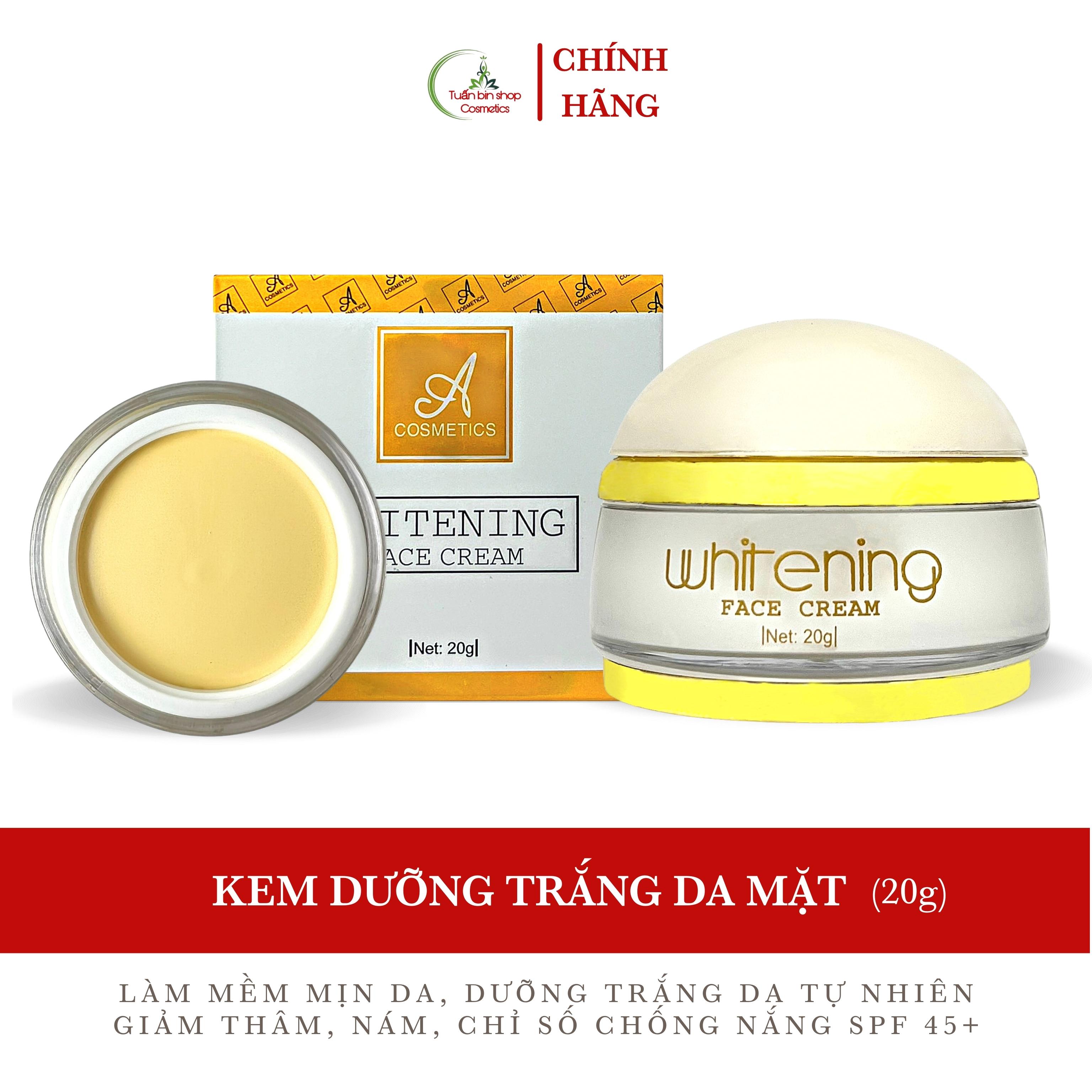 Kem face pháp Acosmetics, dưỡng trắng da mặt 20g