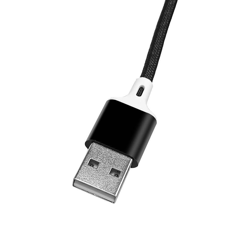 Cáp Sạc Bện Bằng Nylon 2 Trong 1 USB 2.0 Male Sang Loại C Cho IOS Huawei Samsung HTC